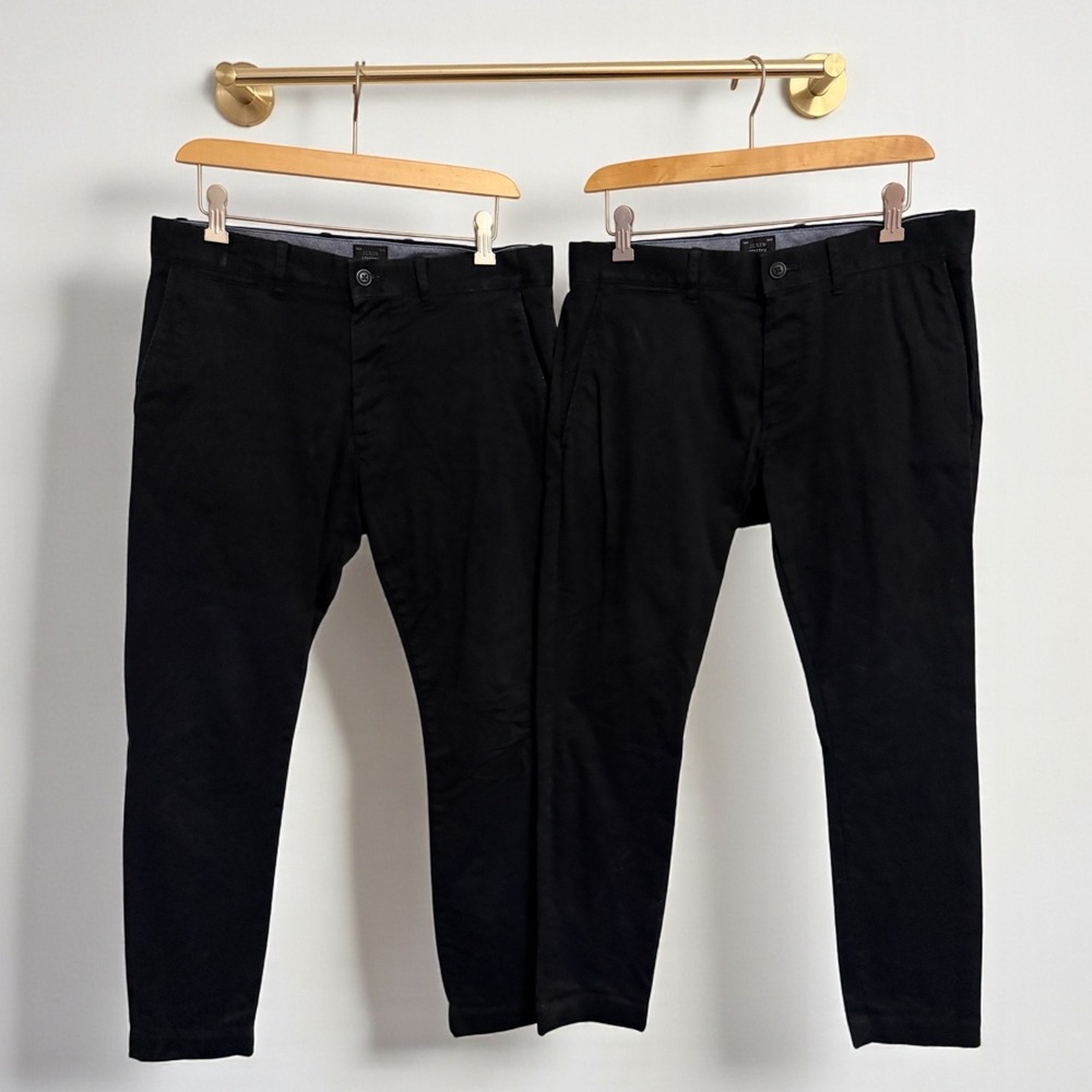 J. Crew Men's Black Chinos